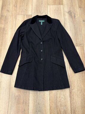 VTG! 🌟 LAUREN JEANS CO🌟 RALPH LAUREN DENIM RIDING JACKET BLACK SZ M